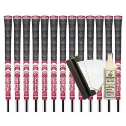 Golf Pride MCC TEAMS (New Decade) Standard Grip - DARK RED/WHITE (13pcs + Golf Grip Kit)