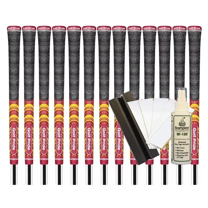 Golf Pride MCC TEAMS (New Decade) Standard Grip - DARK RED/YELLOW (13pcs + Golf Grip Kit) 3 Golf Pride MCC TEAMS (New Decade) Standard Grip - DARK RED/YELLOW (13pcs + Golf Grip Kit)