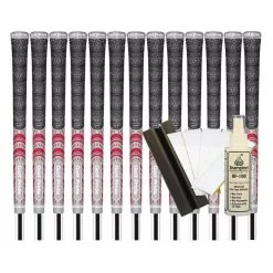 Golf Pride MCC TEAMS (New Decade) Standard Grip - GREY/RED (13pcs + Golf Grip Kit)