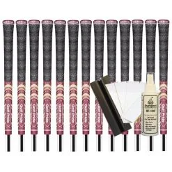 Golf Pride MCC TEAMS (New Decade) Standard Grip - MAROON/GOLD (13pcs + Golf Grip Kit)