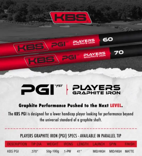 KBS Tour KBS PGI Players Graphite Iron Shaft (0.370" Tip) 4 KBS Tour KBS PGI Players Graphite Iron Shaft (0.370" Tip) - Image 2
