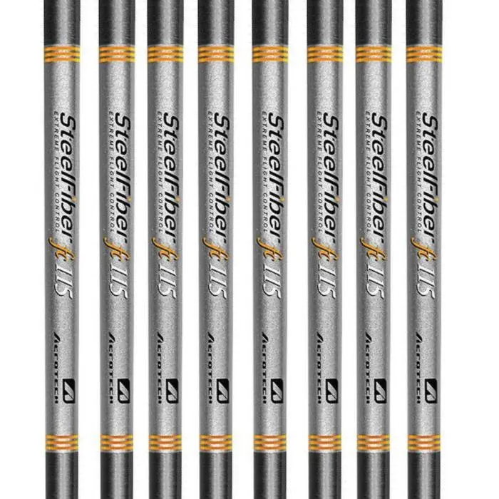Aerotech SteelFiber Fc115 Tapered Iron Shaft (0.355" Tip) - 8pcs Bundle Set (#3-PW) 3 Aerotech SteelFiber Fc115 Tapered Iron Shaft (0.355" Tip) - 8pcs Bundle Set (#3-PW)