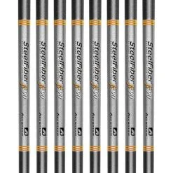 Aerotech SteelFiber Fc90 Parallel Iron Shaft (0.370" Tip) - 8pcs Bundle Set (#3-PW)