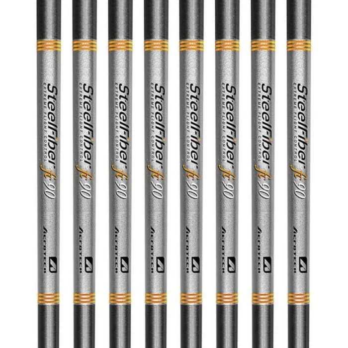 Aerotech SteelFiber Fc90 Tapered Iron Shaft (0.355" Tip) - 8pcs Bundle Set (#3-PW) 3 Aerotech SteelFiber Fc90 Tapered Iron Shaft (0.355" Tip) - 8pcs Bundle Set (#3-PW)